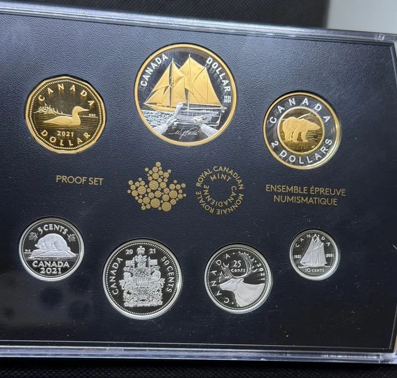 2021 Fine Silver Proof Set 100th Anniversary of Bluenose
