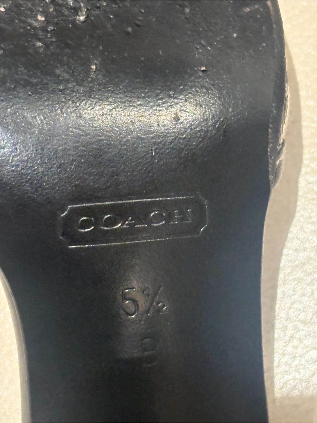COACH Signature Canvas Slide Sandals Mules Black size 51/2B - photo 4