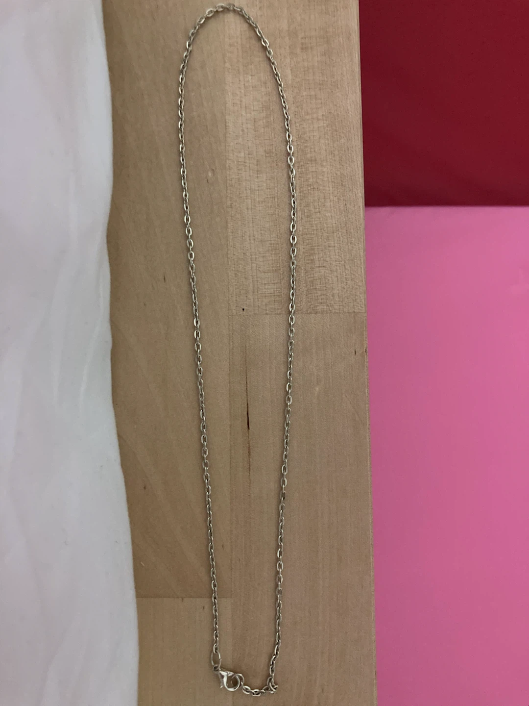 Silver-tone chain necklace