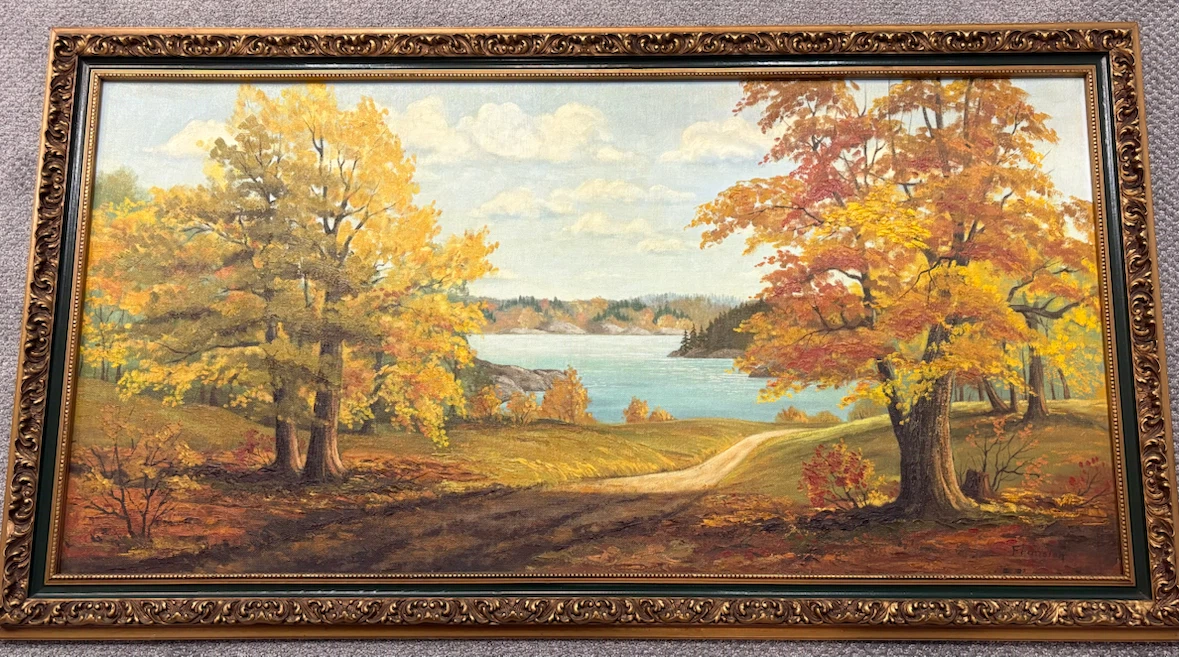 ❗️Large Vintage "Bousquet" Signed  Oil Painting – Ornate Frame❗️