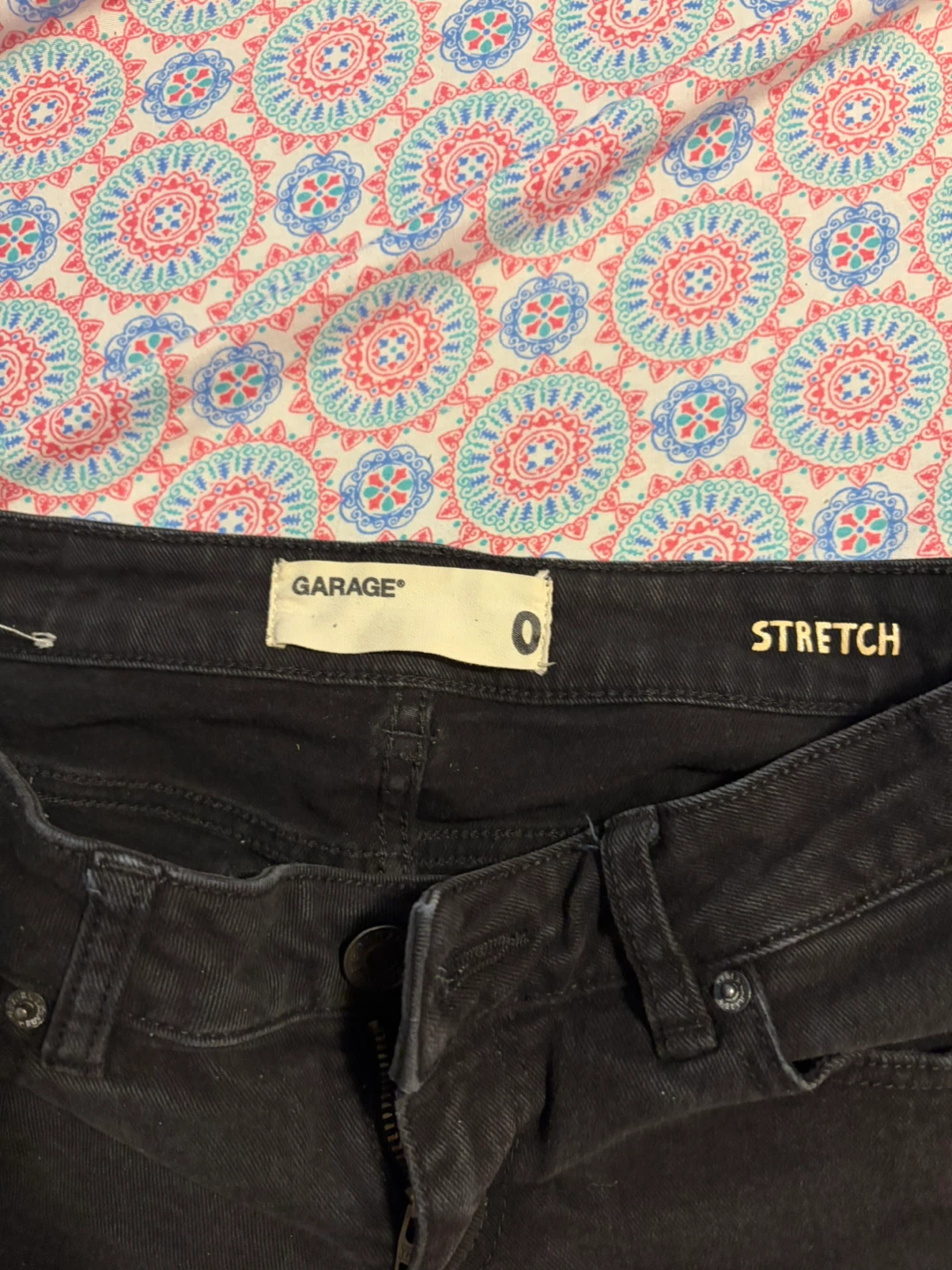 Garage Black Stretch Shorts Size 0 - photo 2