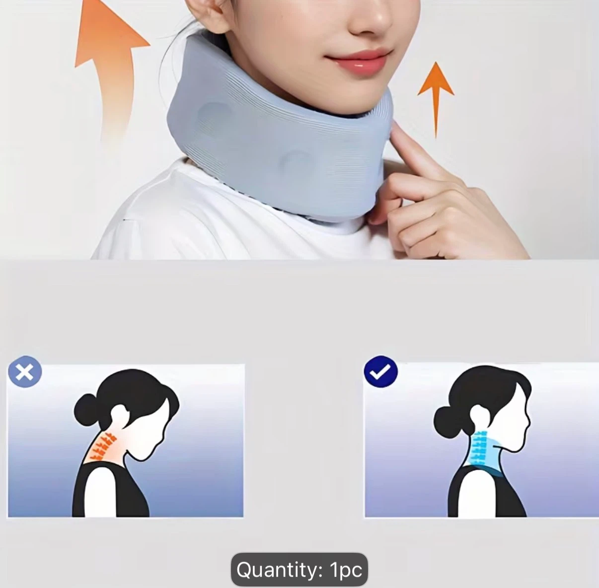 Portable Neck Support, Anti-Head Drop Neck Brace - photo 3