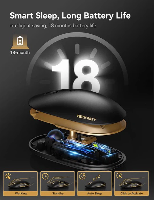 Cordless TECKNET Computer Mouse - photo 5