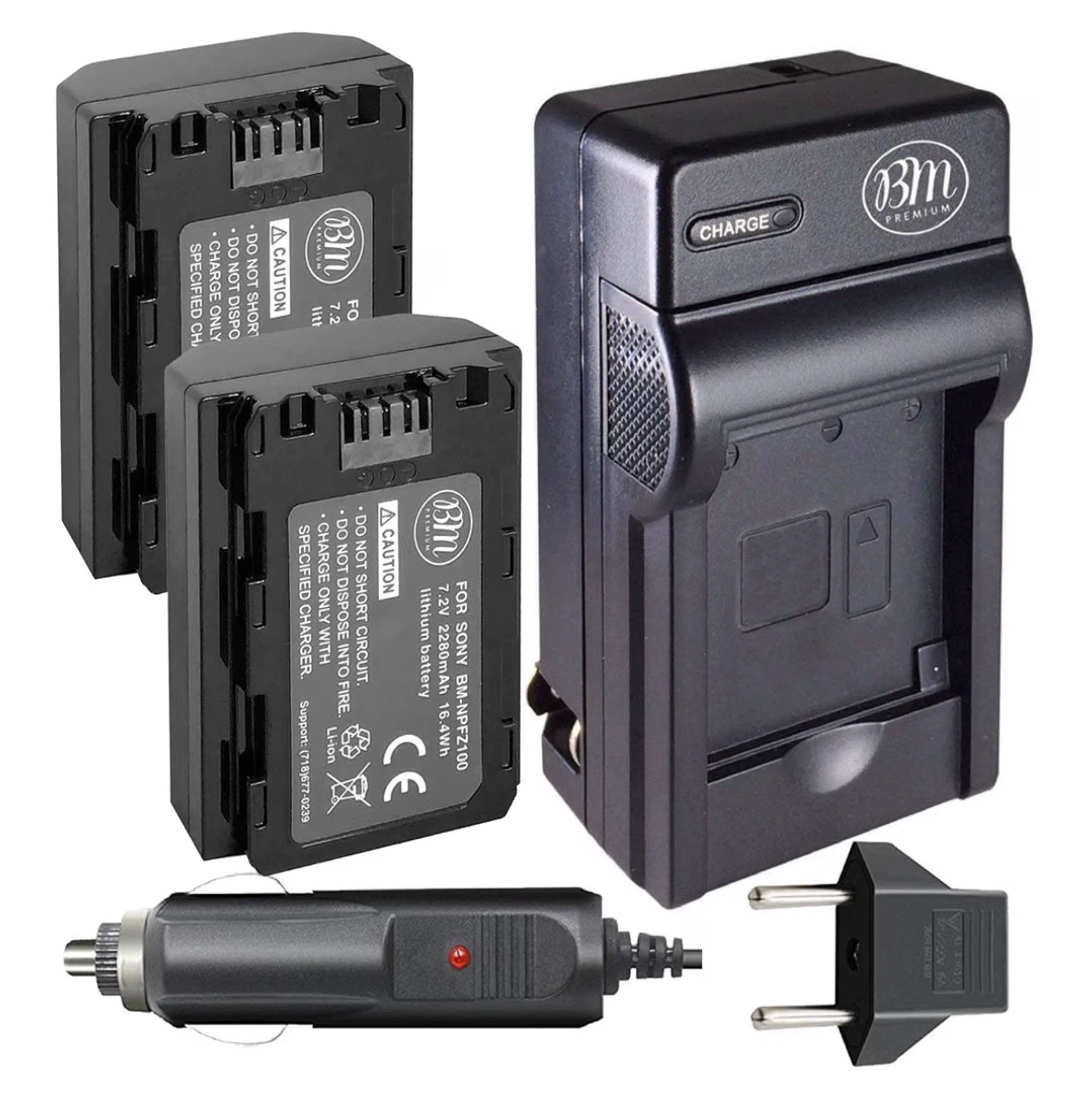 BM premium NP-FW50 Battery and Battery Charger for Sony Alpha