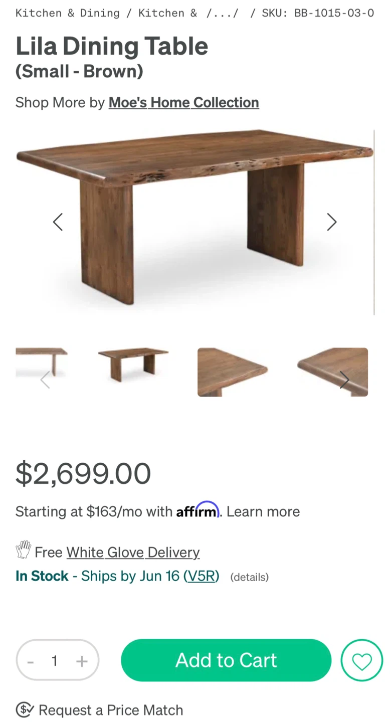 Moe’s and Sunday’s Dining Tables (Indoor / Outdoor) - photo 4