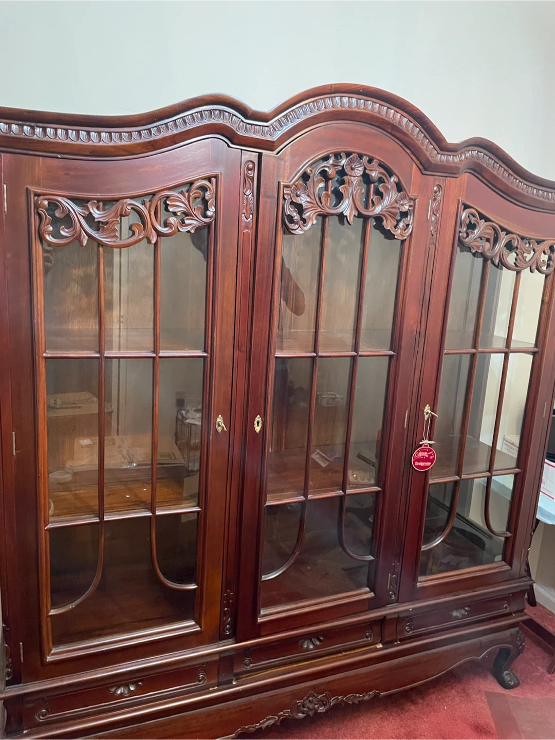Cherry Wood China Cabinet - photo 2
