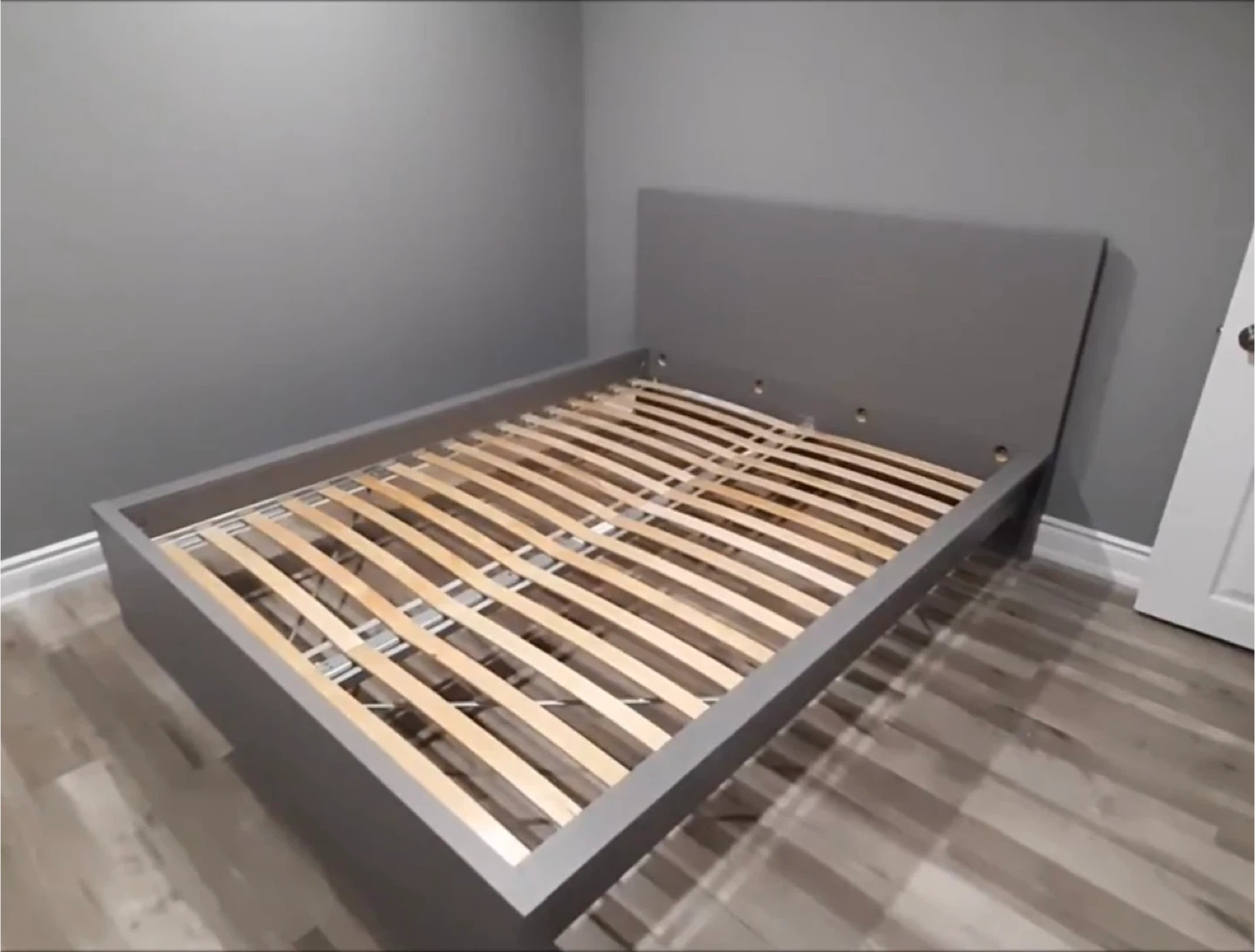 IKEA Grey Queen Size Malm bed frame only