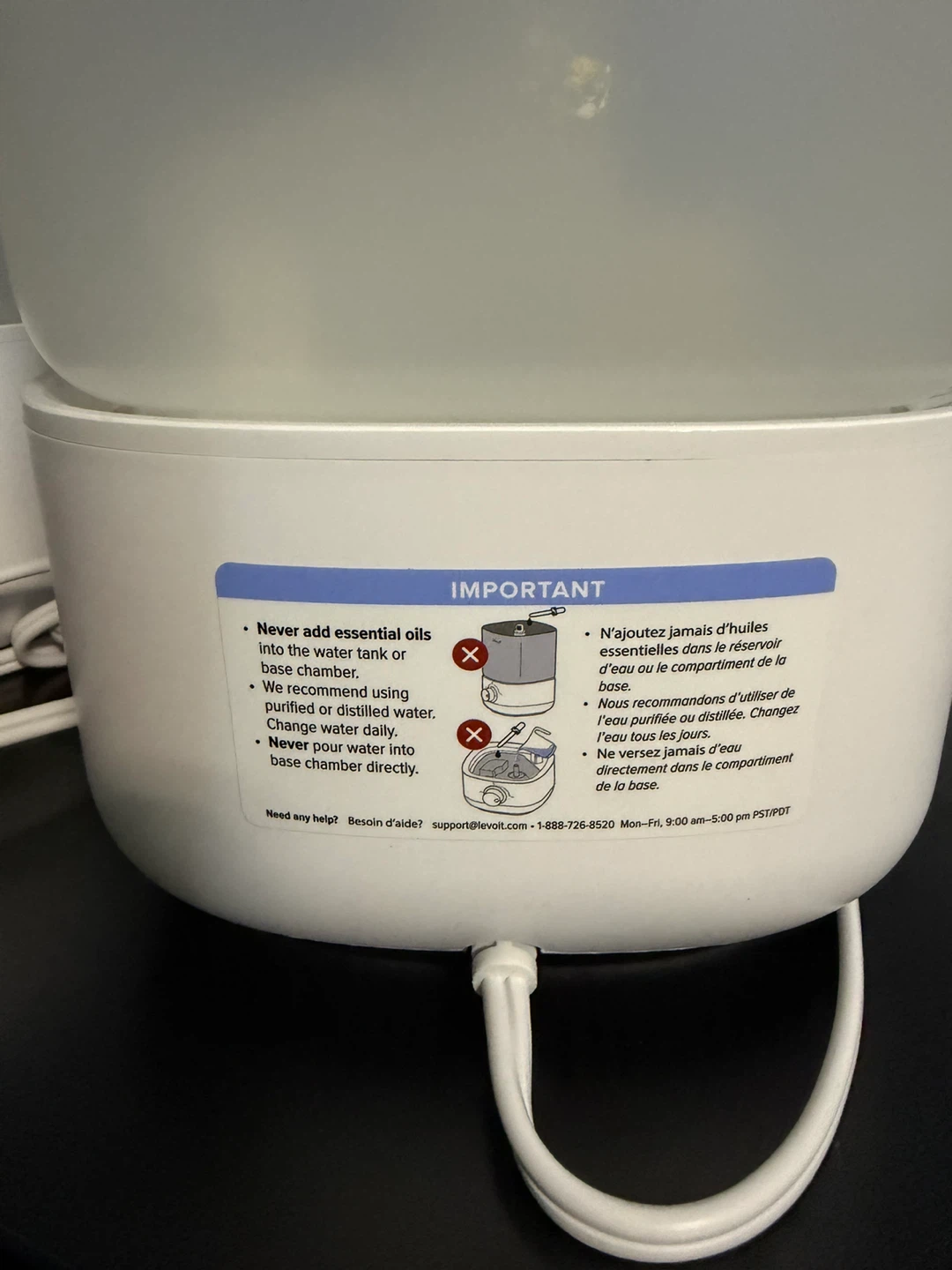 Levoit Humidifier - photo 2