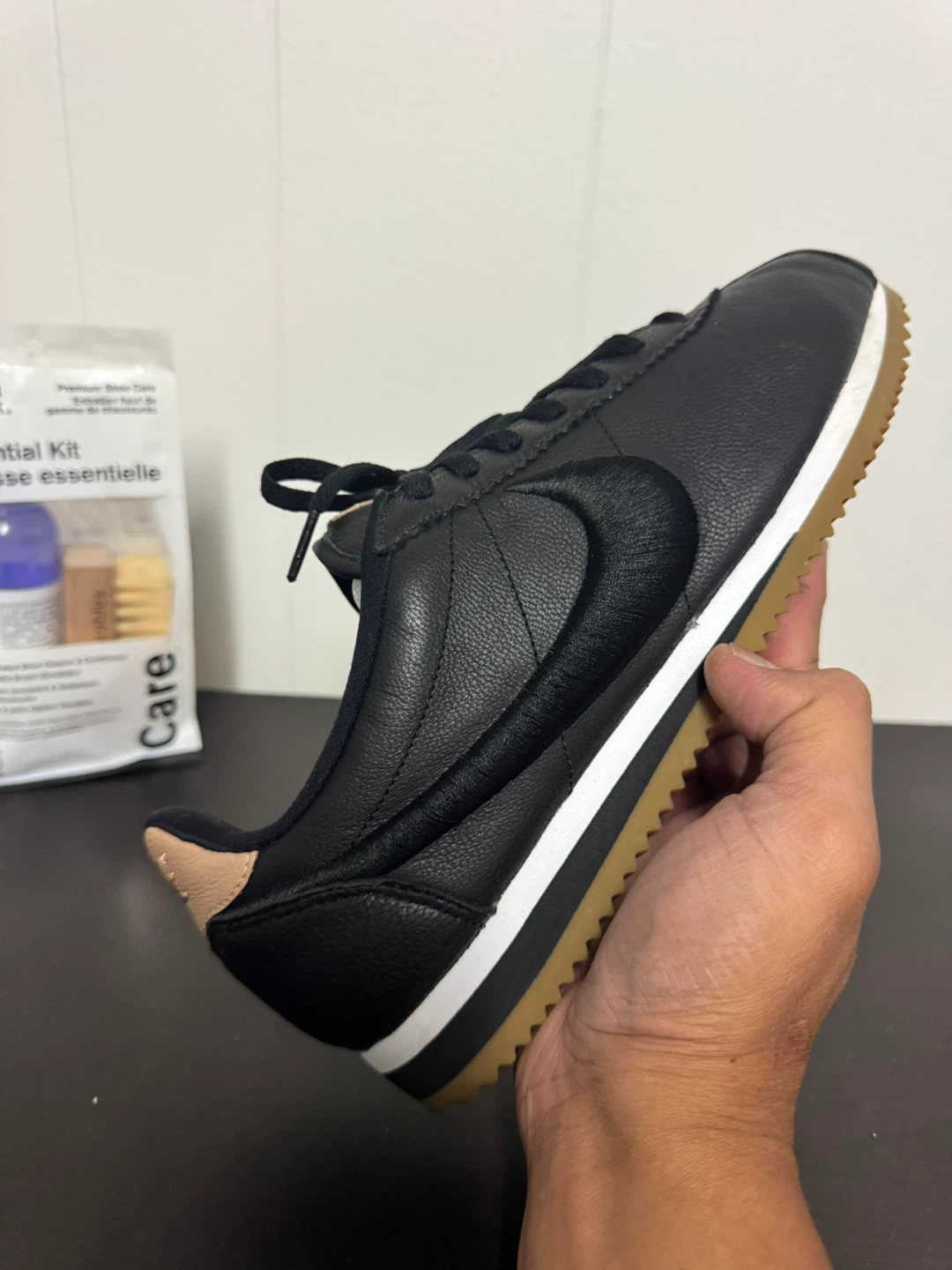 Nike Classic Cortez Leather Prem ‘Black’  (8.5US)