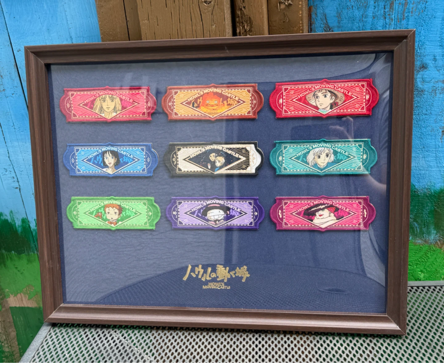 Studio Ghibli Howl's Moving Castle Framed Patch Set