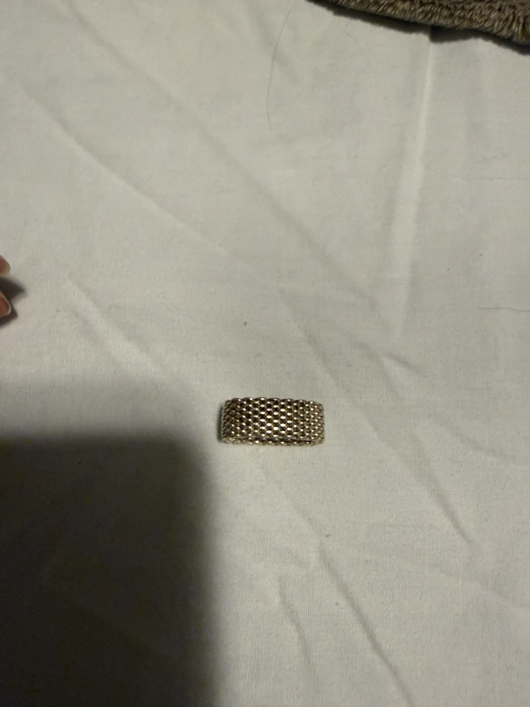Tiffany & Co. Somerset Sterling Silver Mesh Ring - photo 3