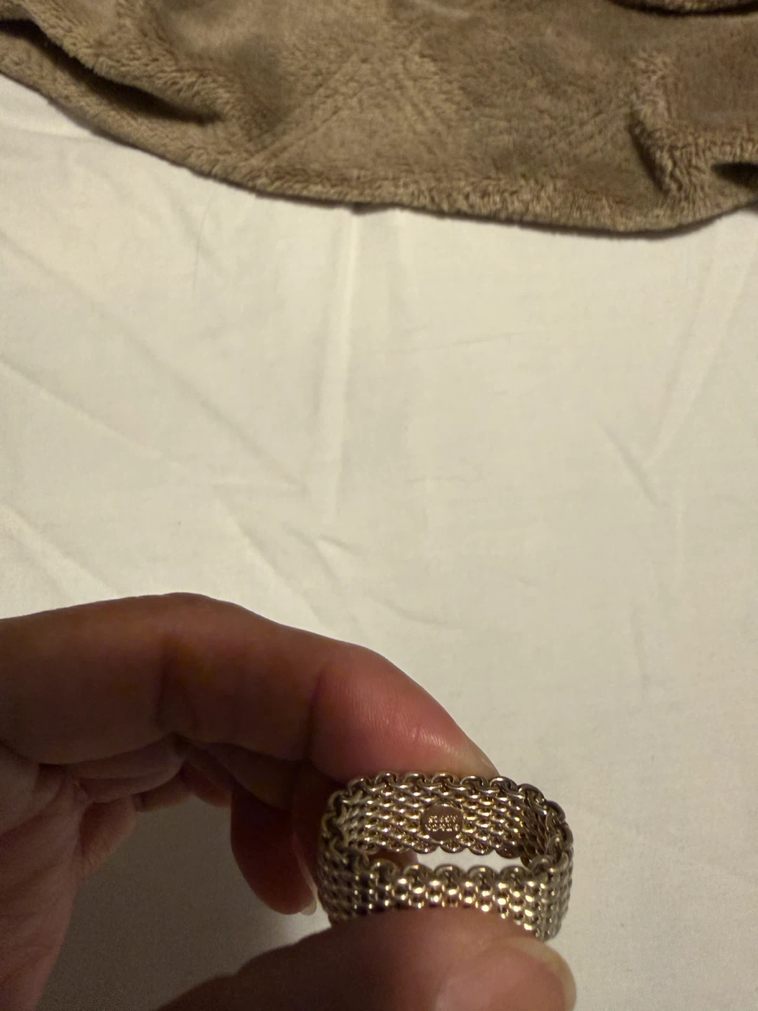 Tiffany & Co. Somerset Sterling Silver Mesh Ring - photo 4
