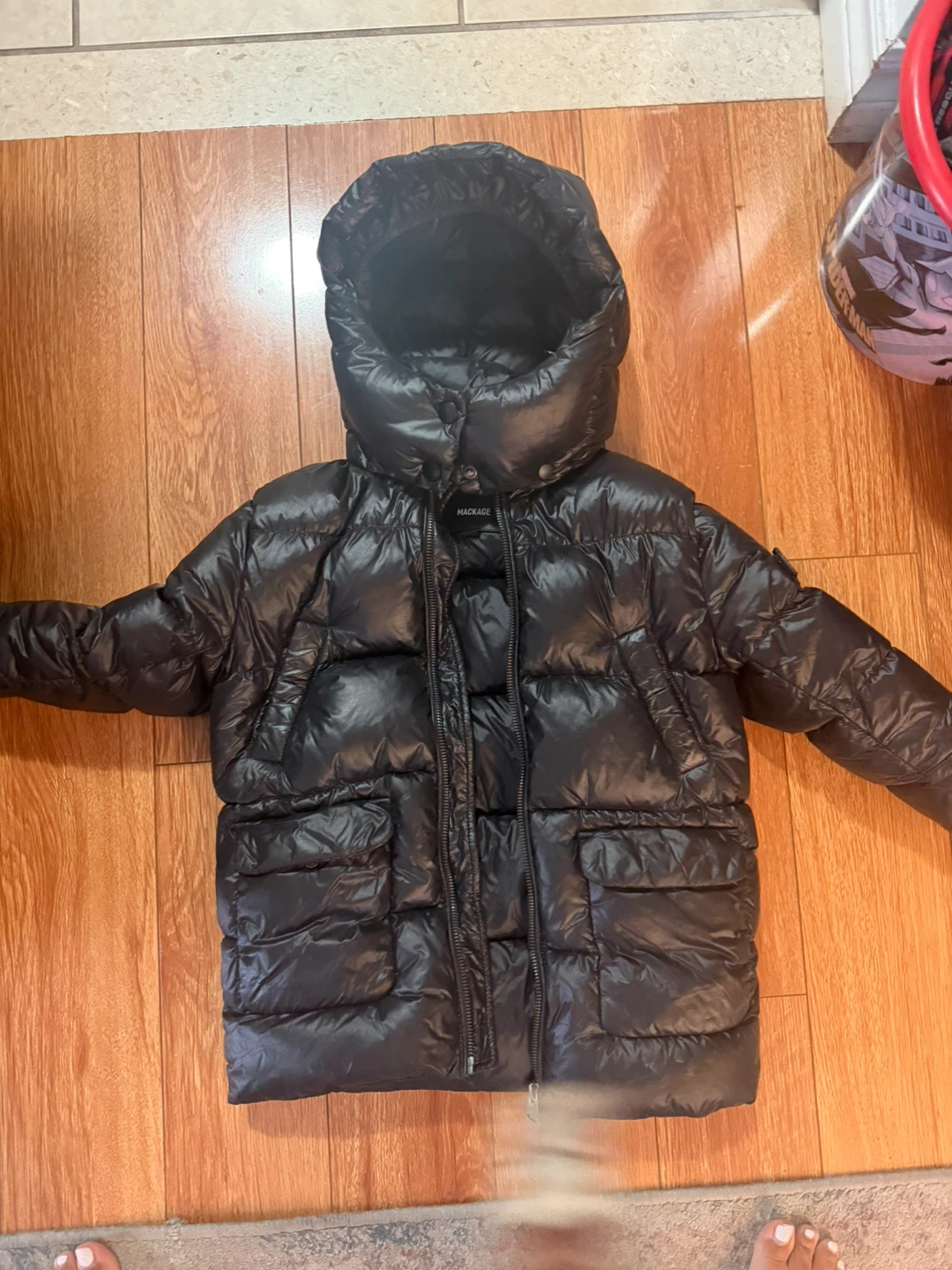 Mackage puffer jacket kids size 4 - photo 4