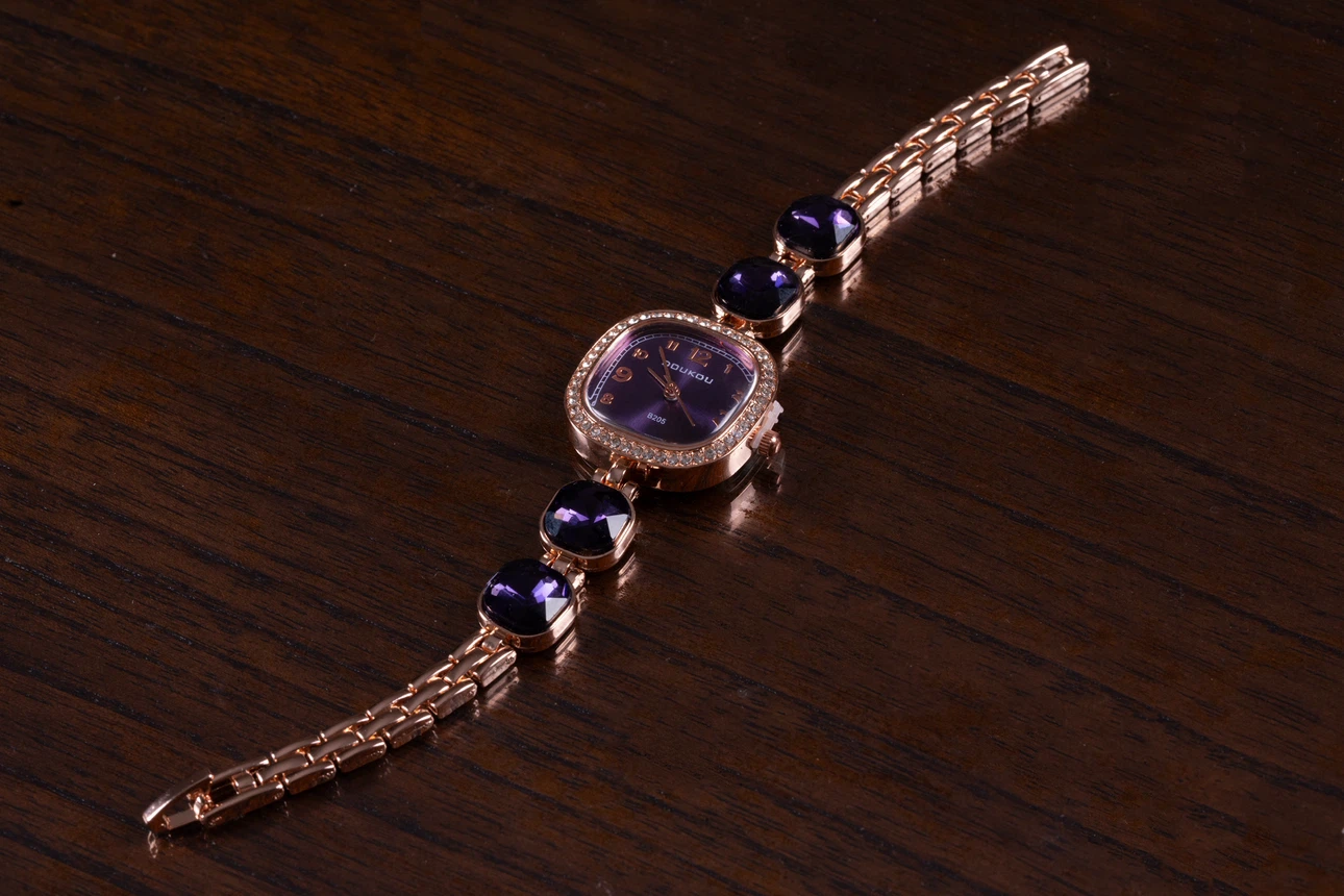 Women’s Square Purple Dial Watch - photo 2