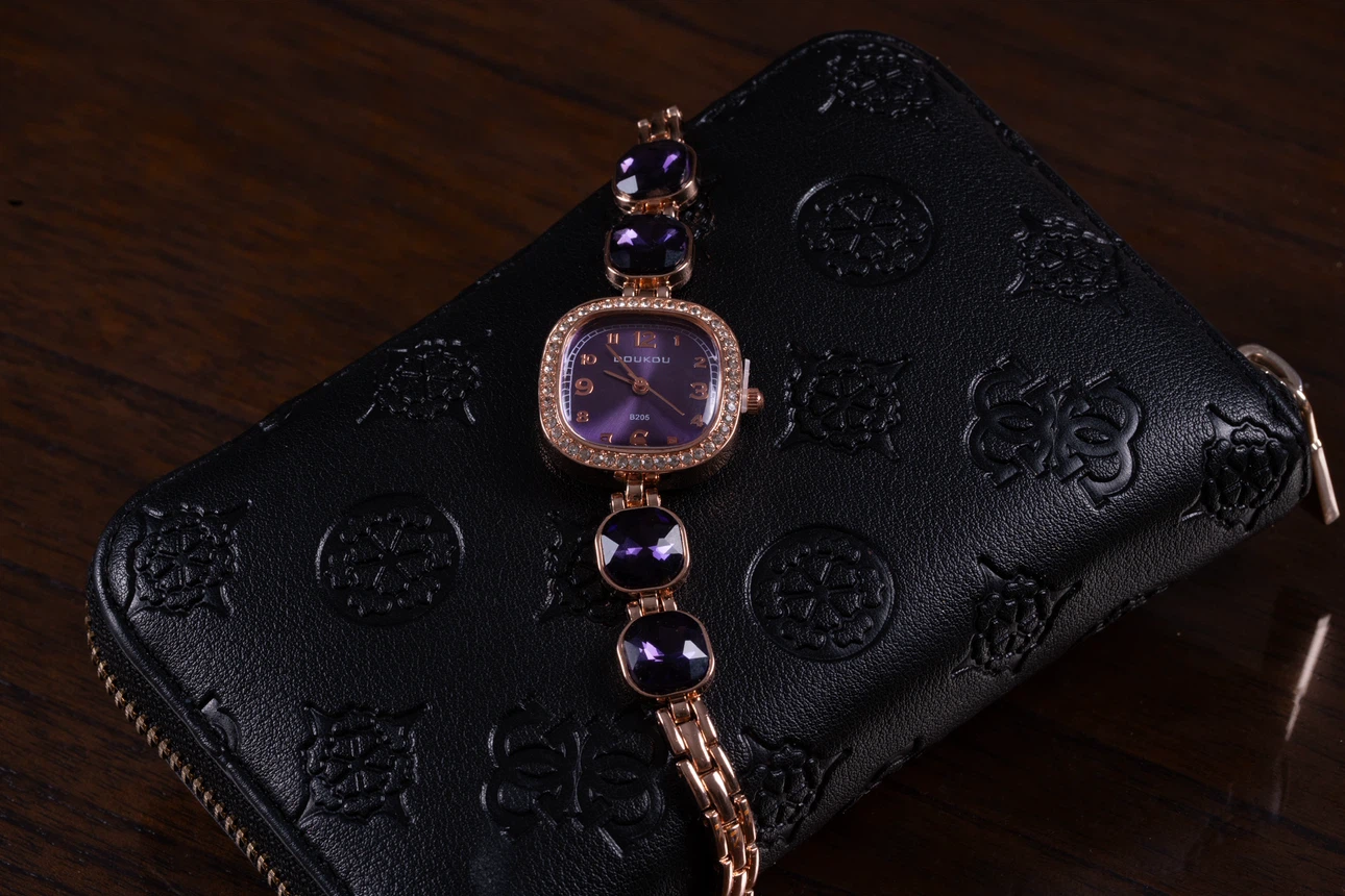 Women’s Square Purple Dial Watch - photo 3