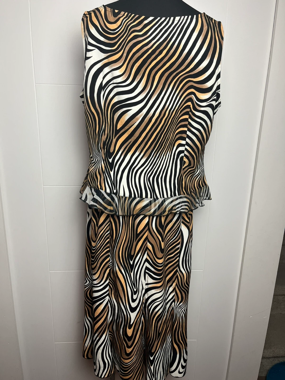 Bellessa Women's Printed Sleeveless Top and Skirt Set - Size 14 - photo 2