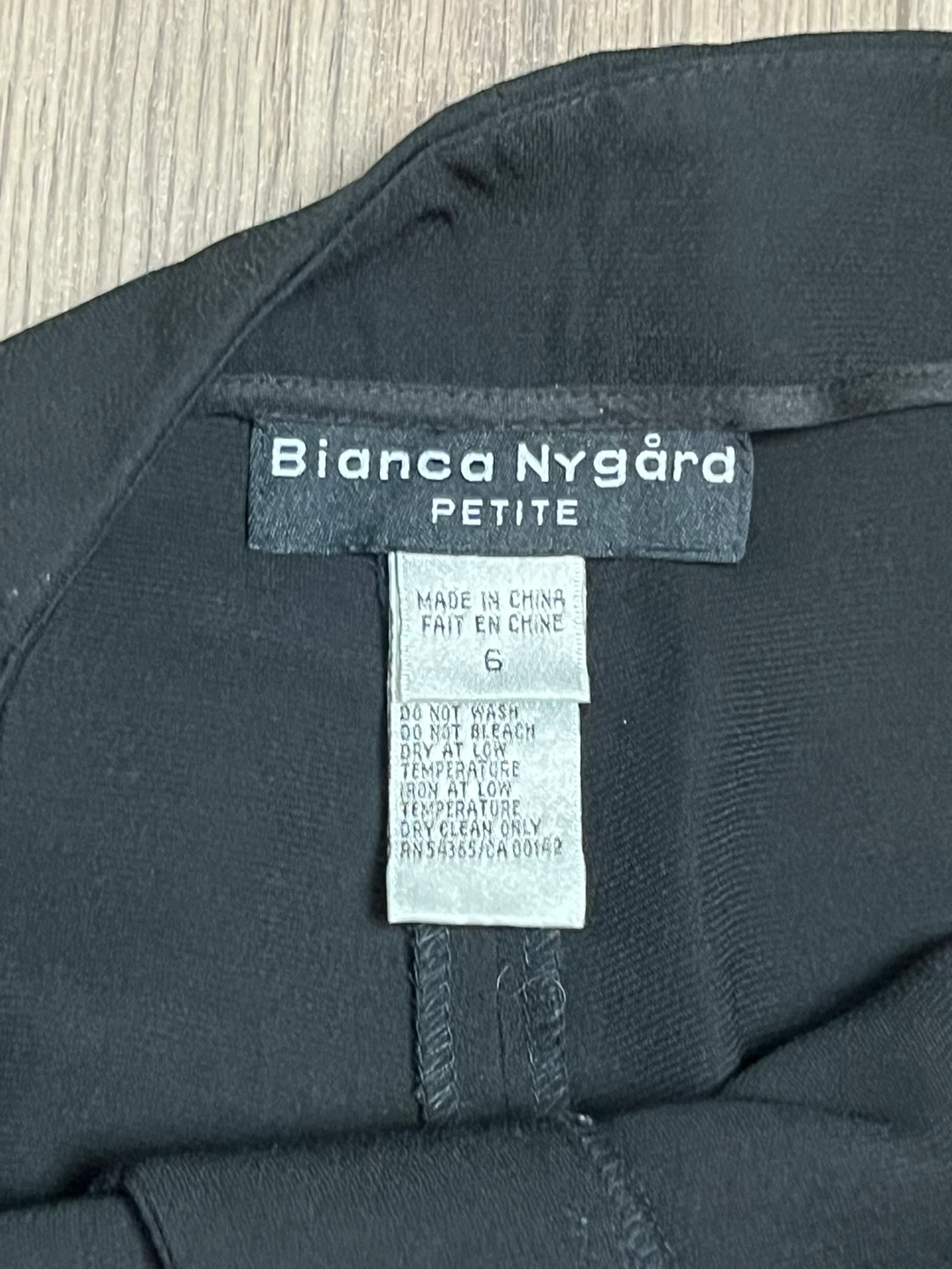 Bianca Nygard Petite Black Beaded Floral Pants Size 6 - photo 3