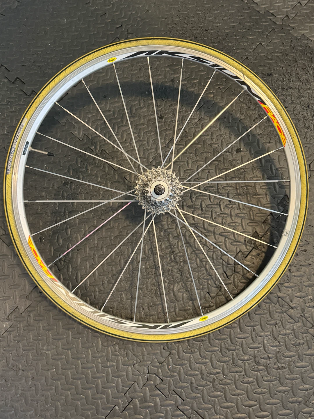 Mavic Aksium Race 700C Rear Wheel + Dura-Ace 9-Speed Cassette