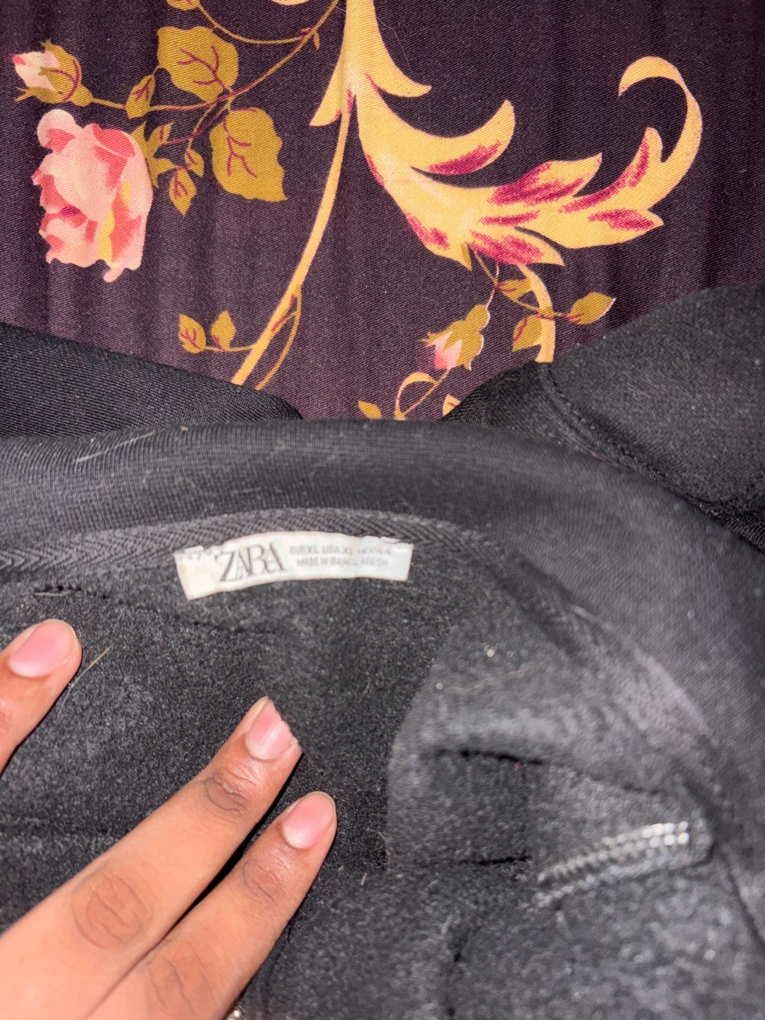 ZARA Black 1/4 Zip Sweatshirt - photo 2