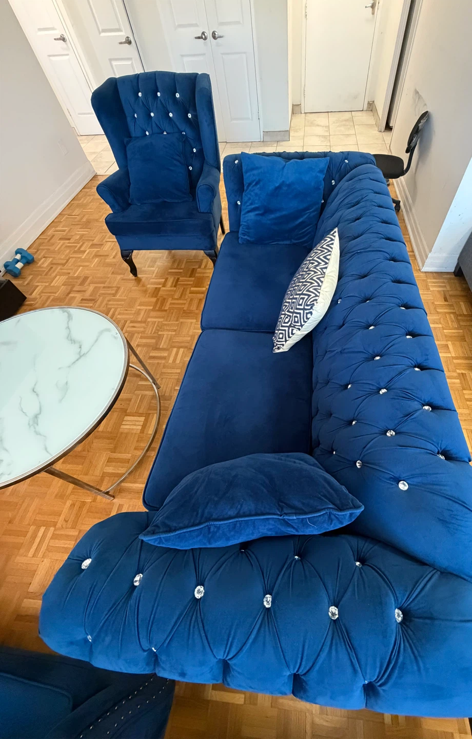 3-piece sofa and coffee table - photo 4