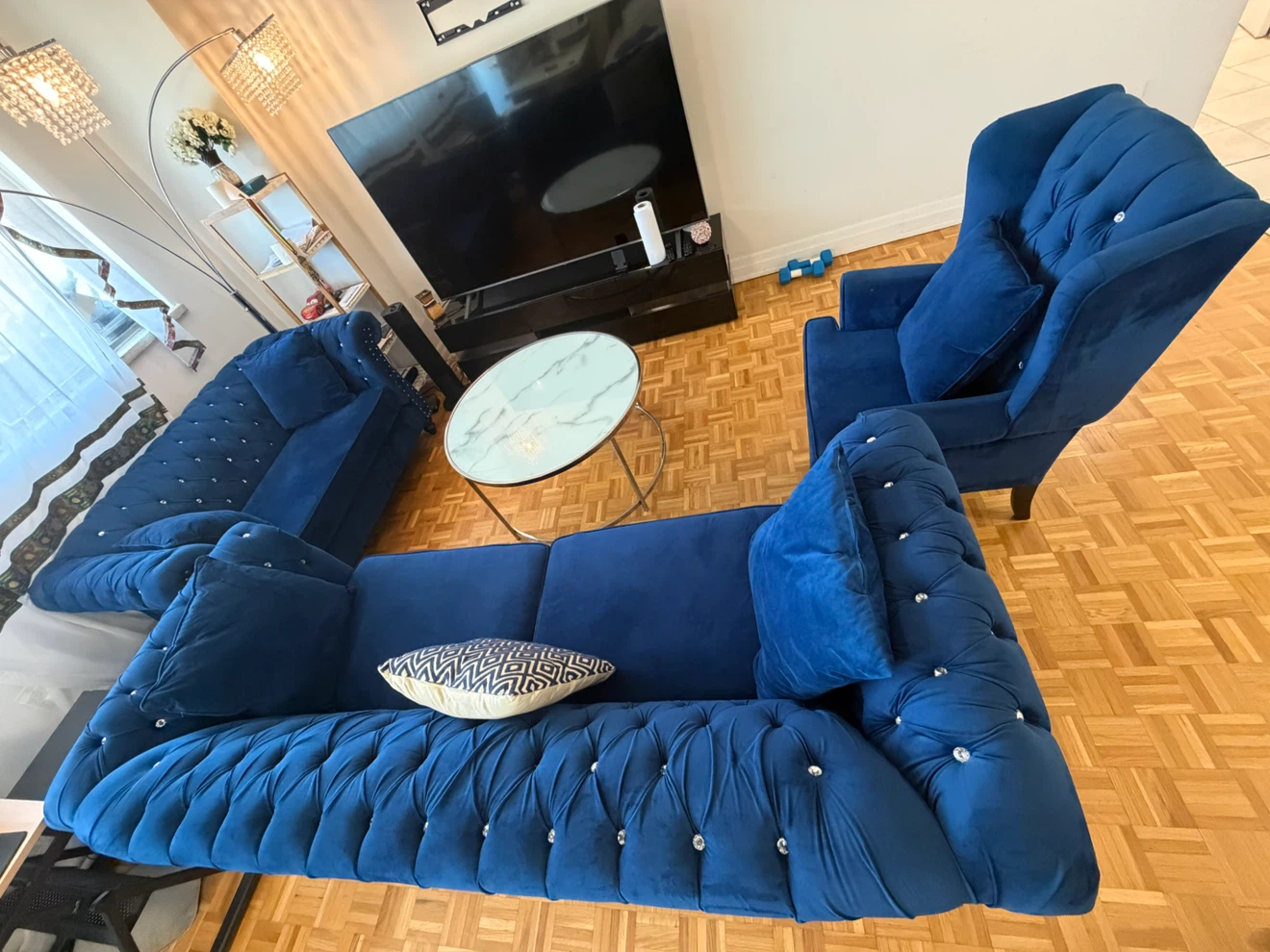3-piece sofa and coffee table - photo 5