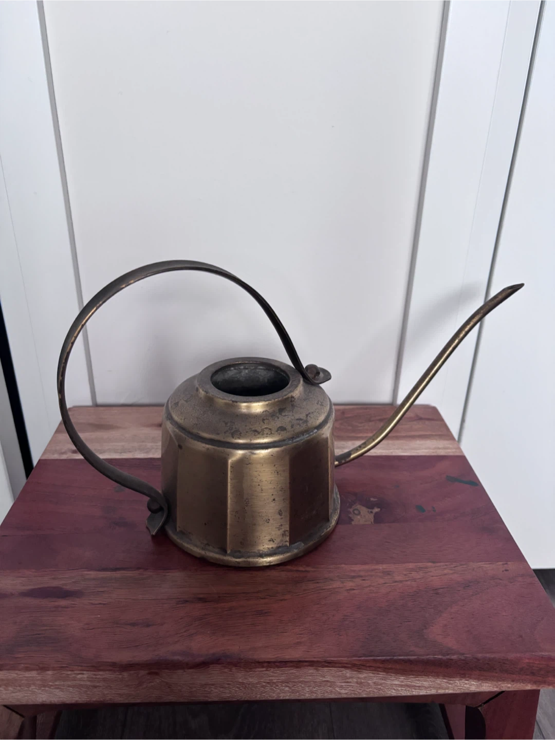 Vintage brass watering can - photo 3