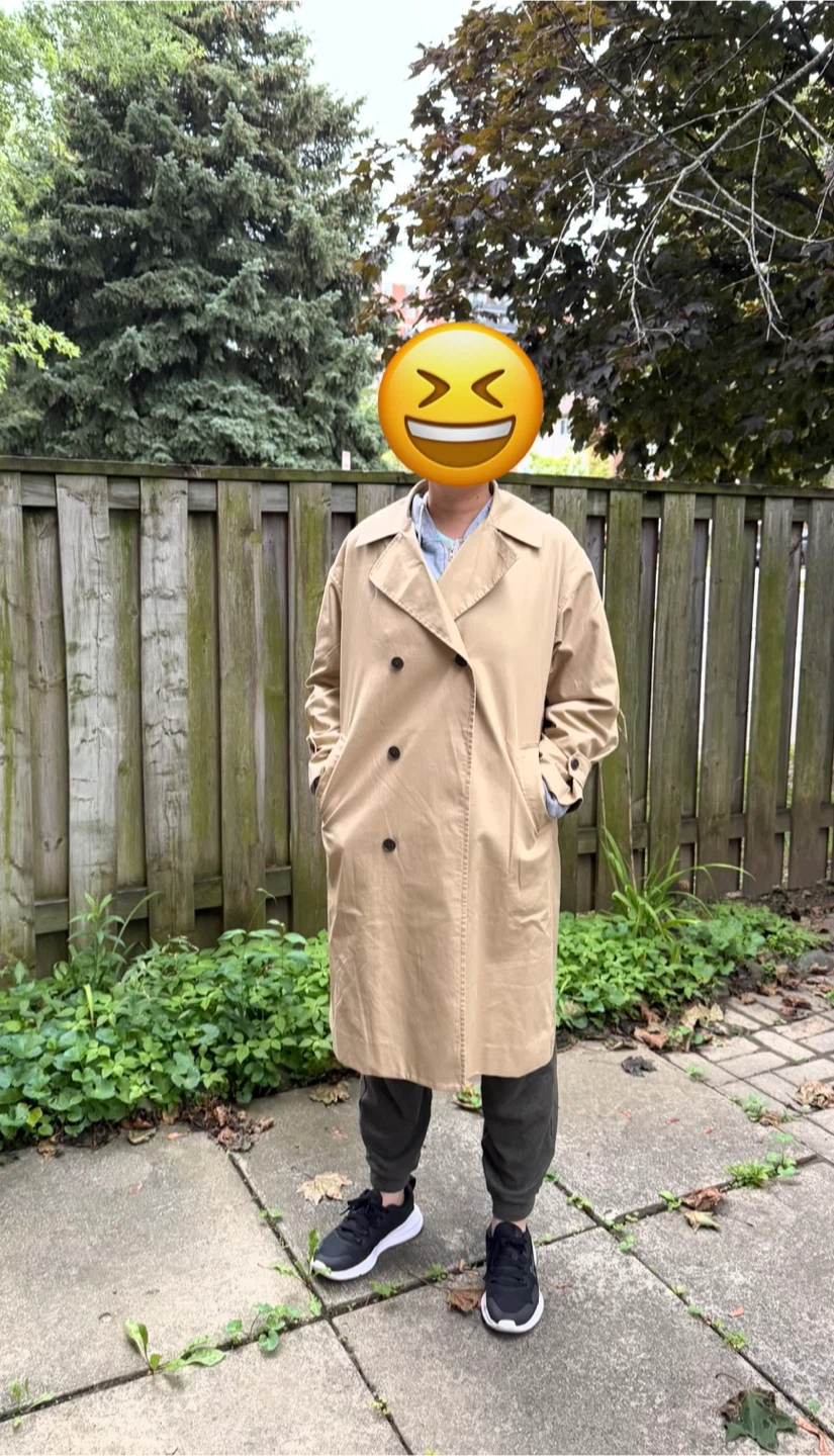 Muji Beige Trench Coat (oversized style)