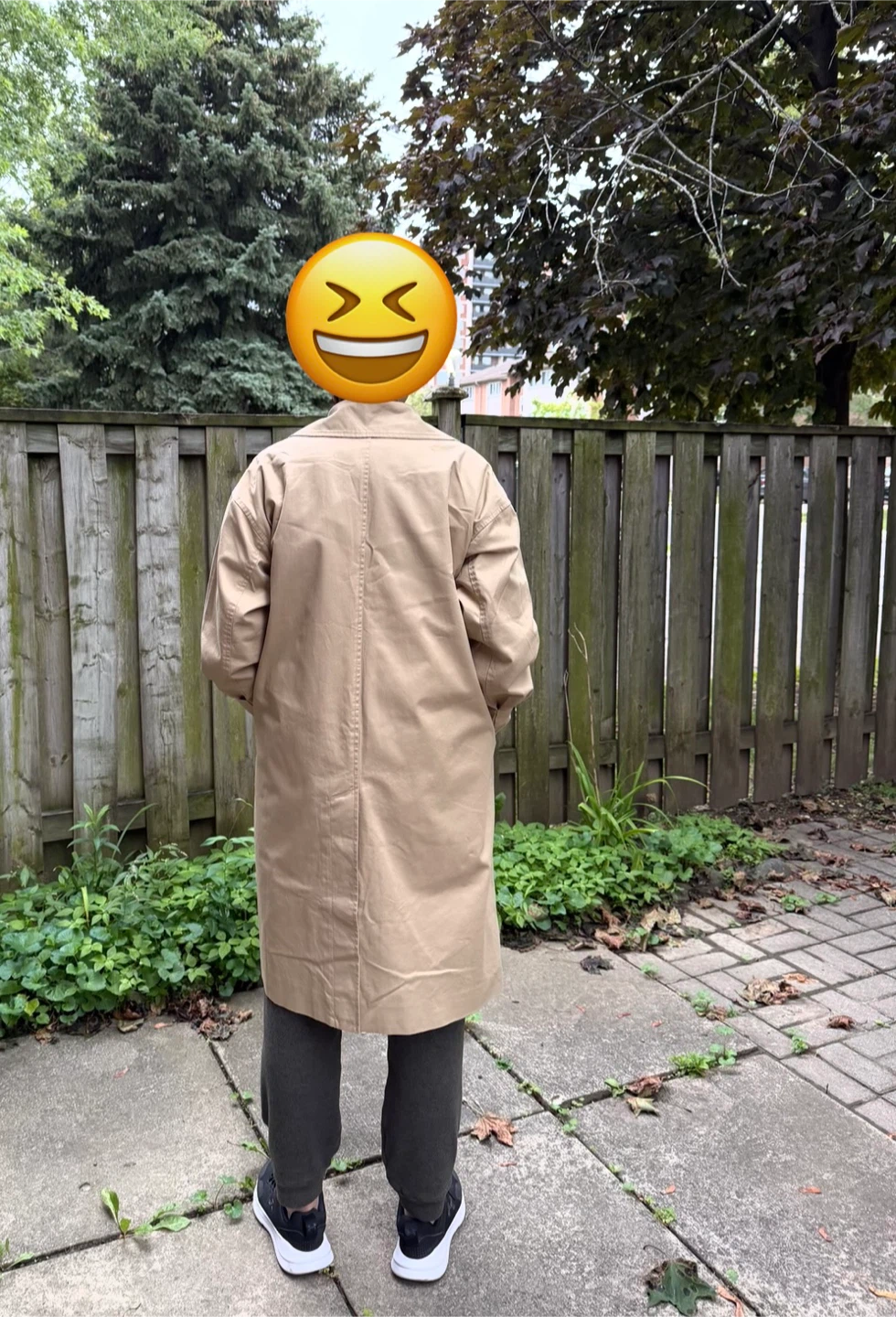 Muji Beige Trench Coat (oversized style) - photo 3