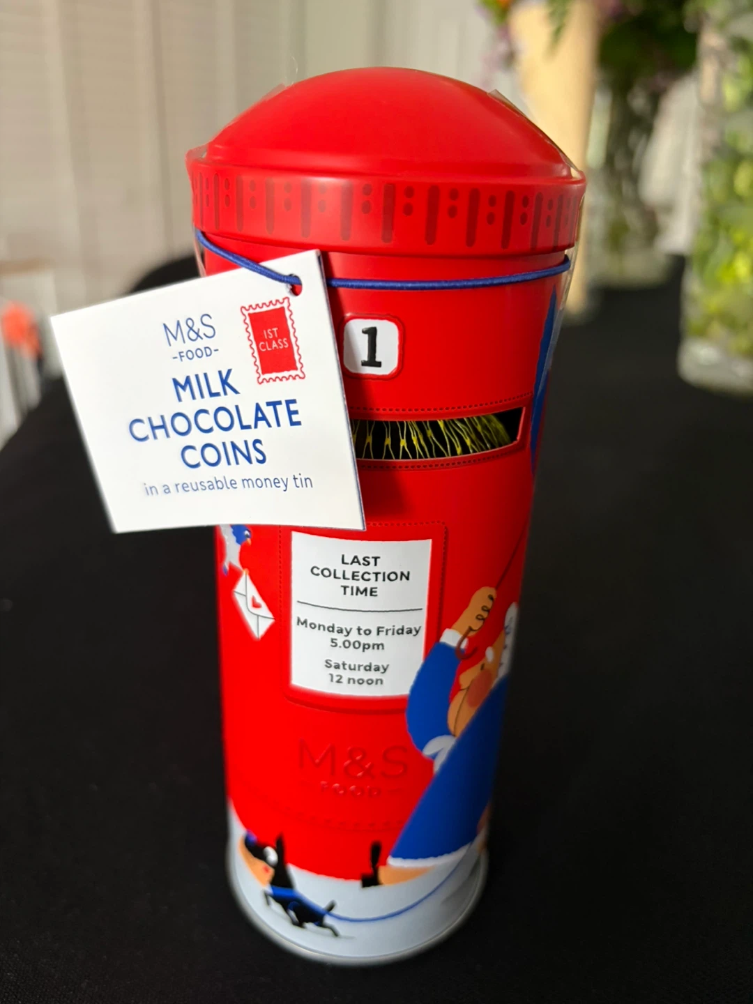 Brand new sealed M&S Milk Chocolate Coins in Reusable Money Tin