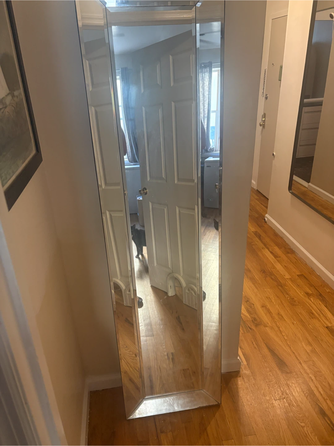 Pottery Barn Full Length Beveled Glass Mirror