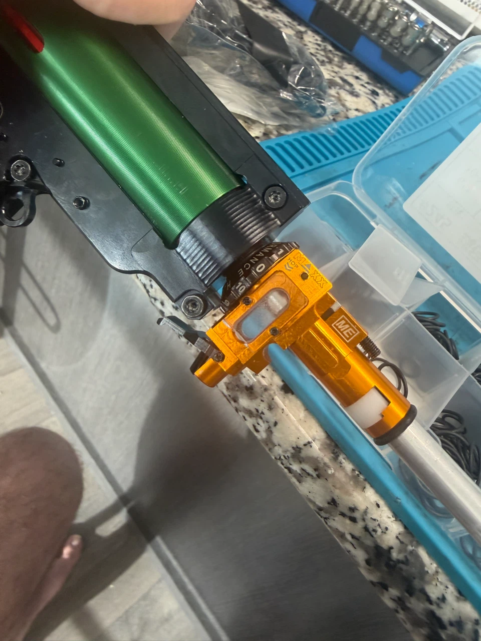custom build brushless arp 9 g&g with retro arms gearbox - photo 5