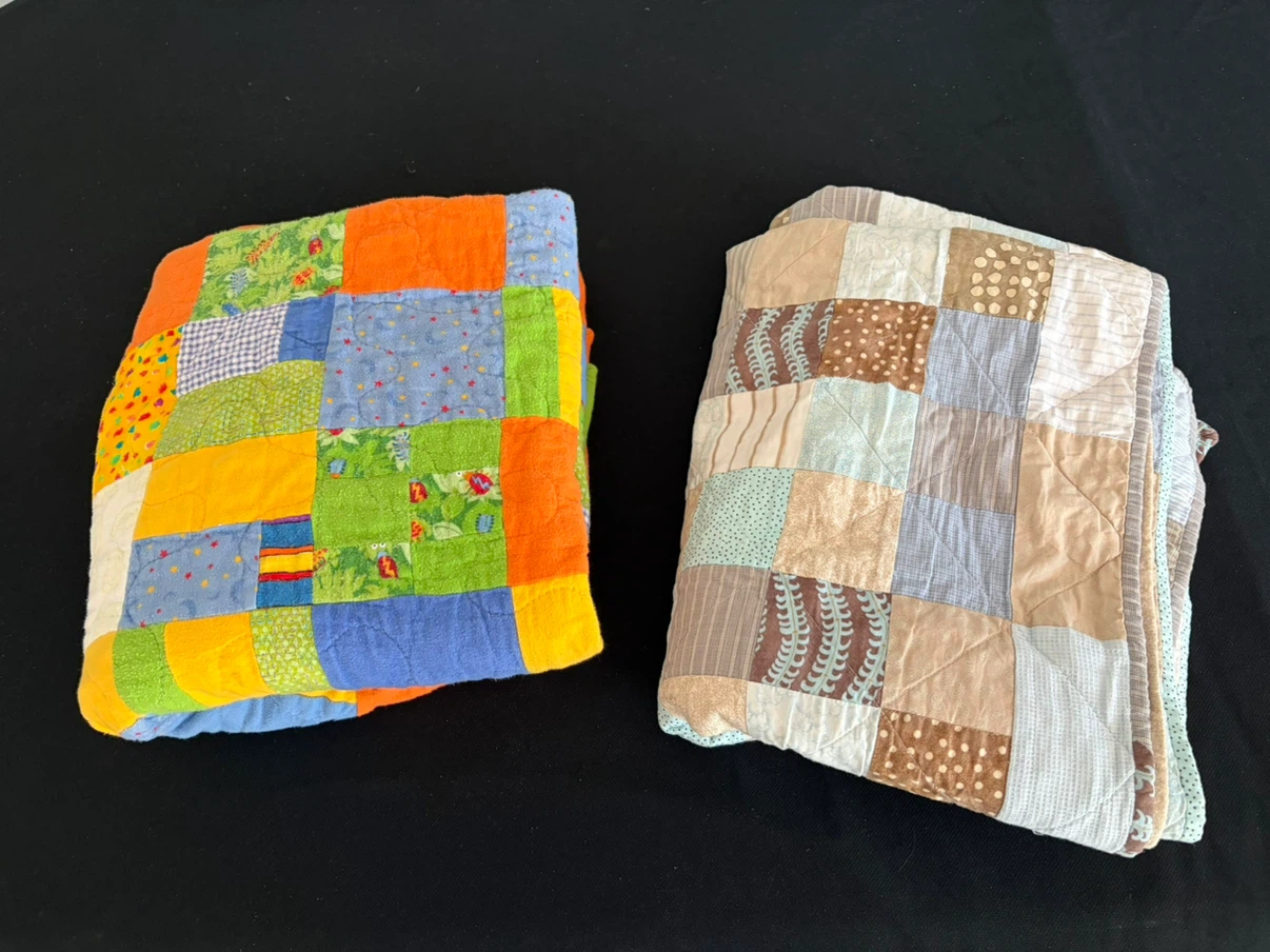 Handmade Patchwork Quilt x2