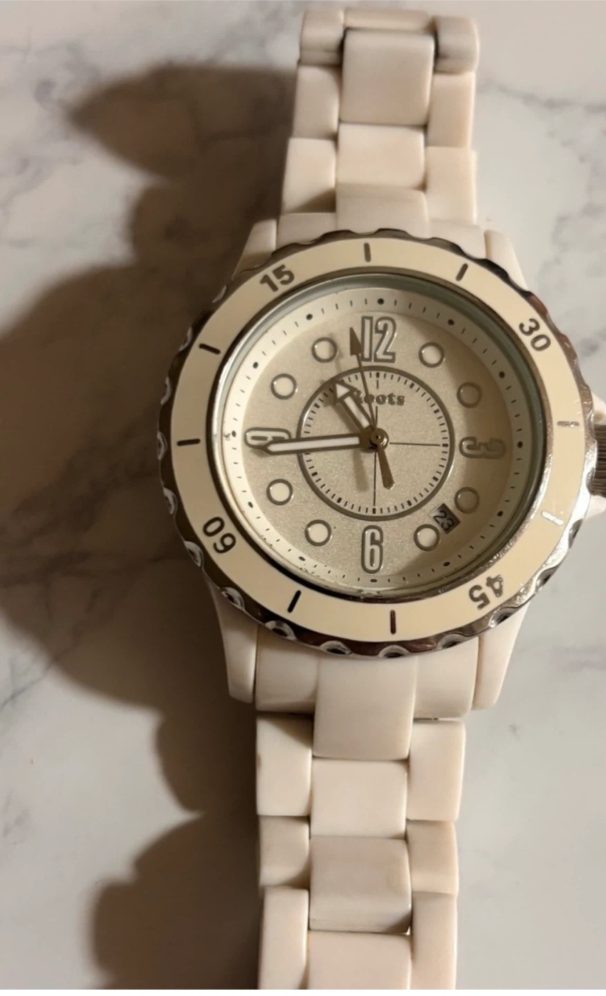 Roots Circa  White Ceramic Watch