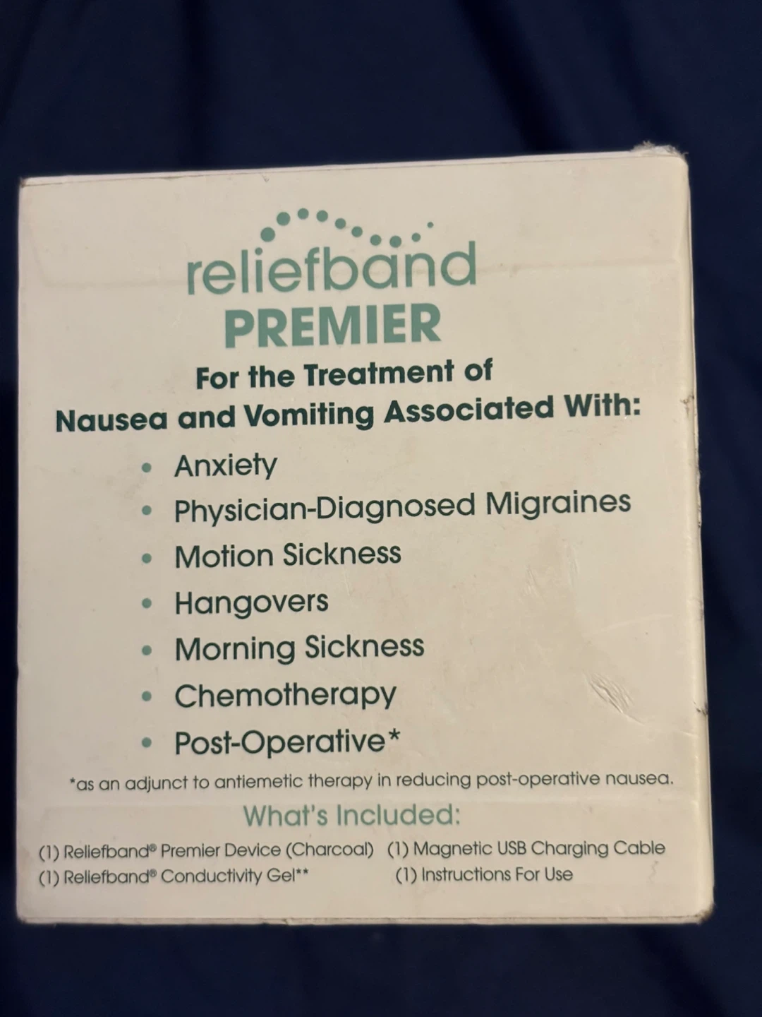 Reliefband Premier Wearable Nausea and Vomiting Treatment Device - photo 2