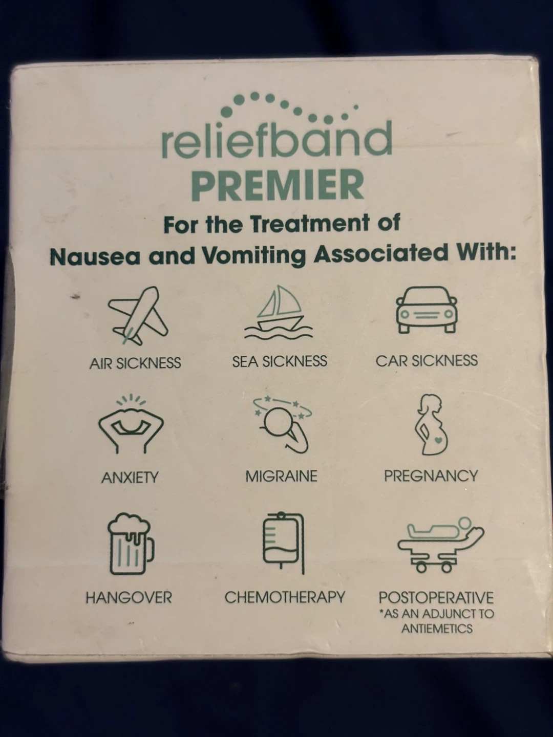 Reliefband Premier Wearable Nausea and Vomiting Treatment Device - photo 4