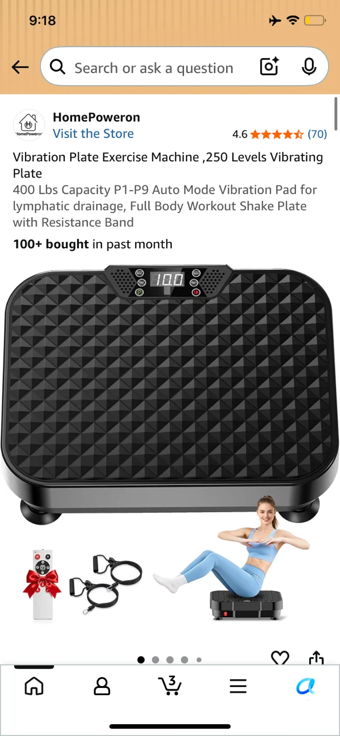 HomePoweron Vibration Plate Exercise Machine