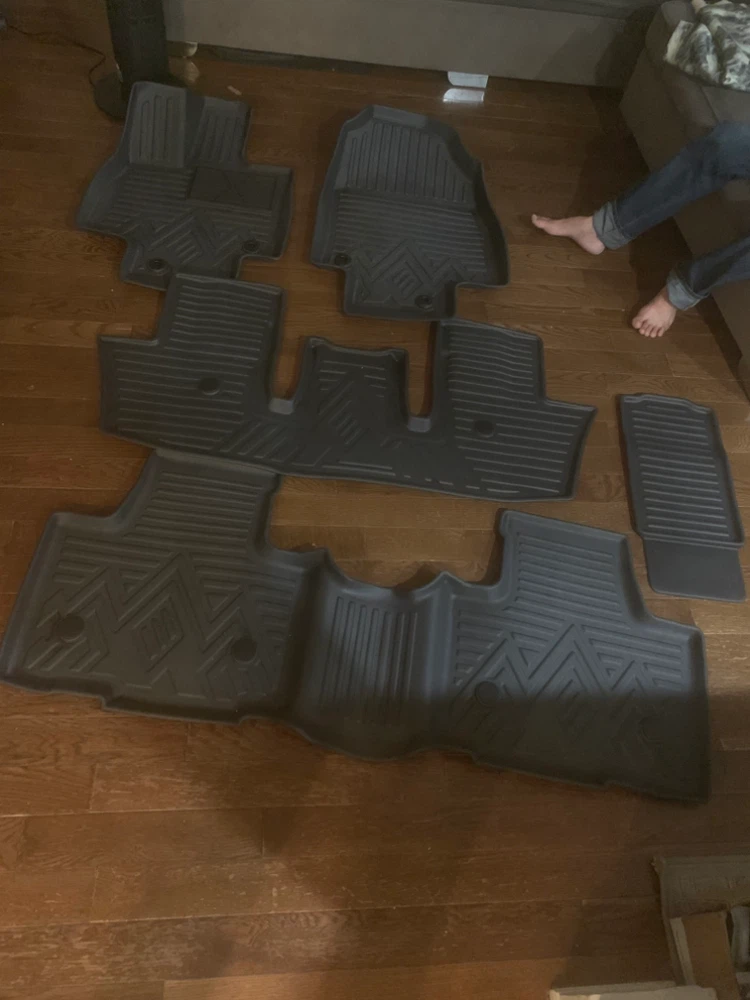 Black All-Weather 3-Row Floor Mats - photo 2
