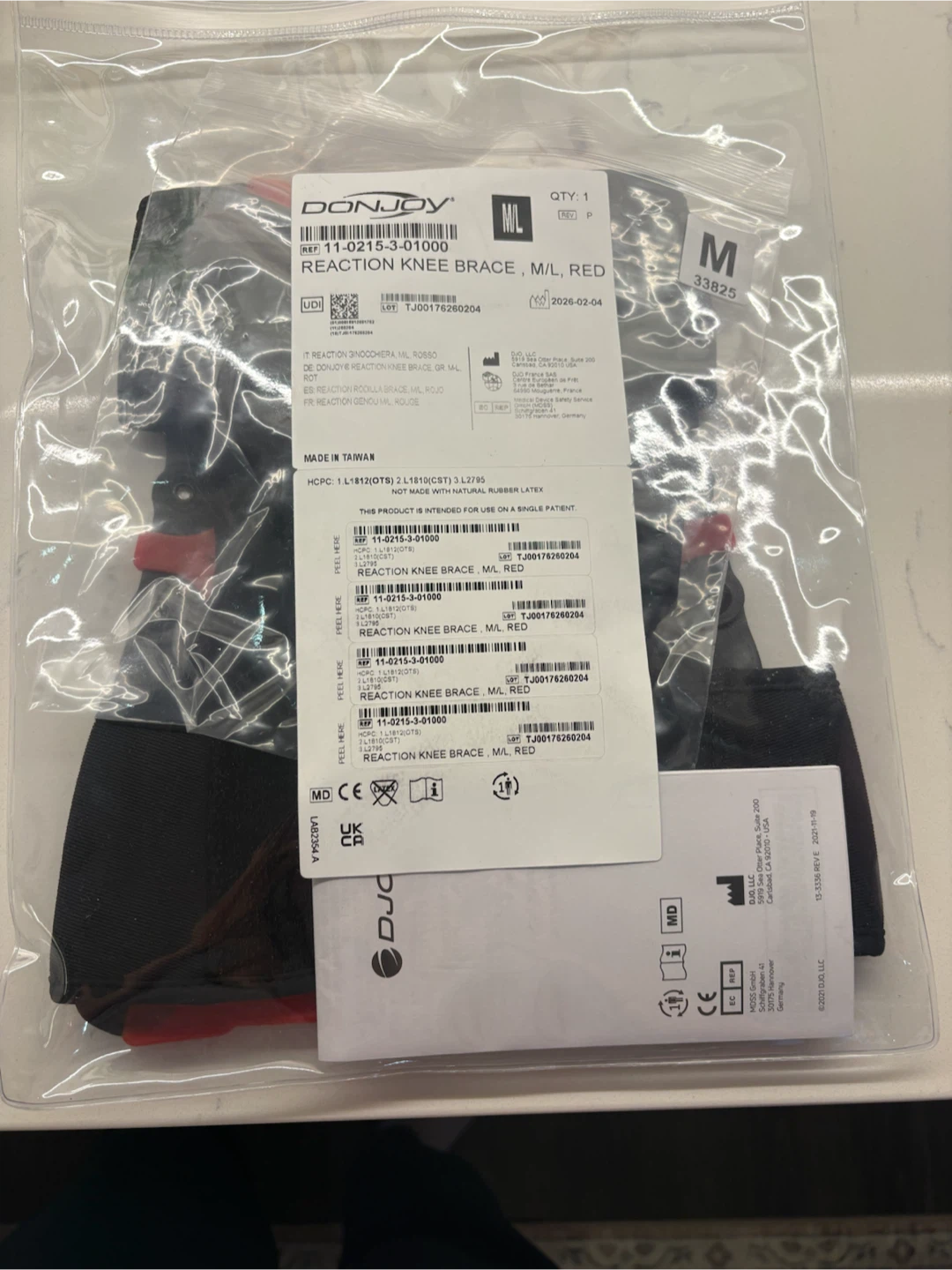 DonJoy Reaction Knee Brace - Red - photo 3