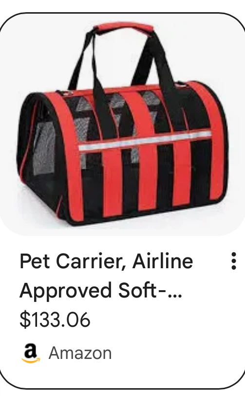 AYKtou Red Black Soft Sided Pet Carrier