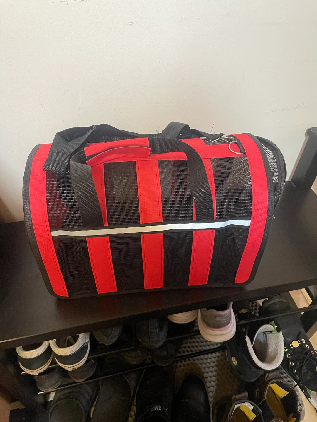 AYKtou Red Black Soft Sided Pet Carrier - photo 5