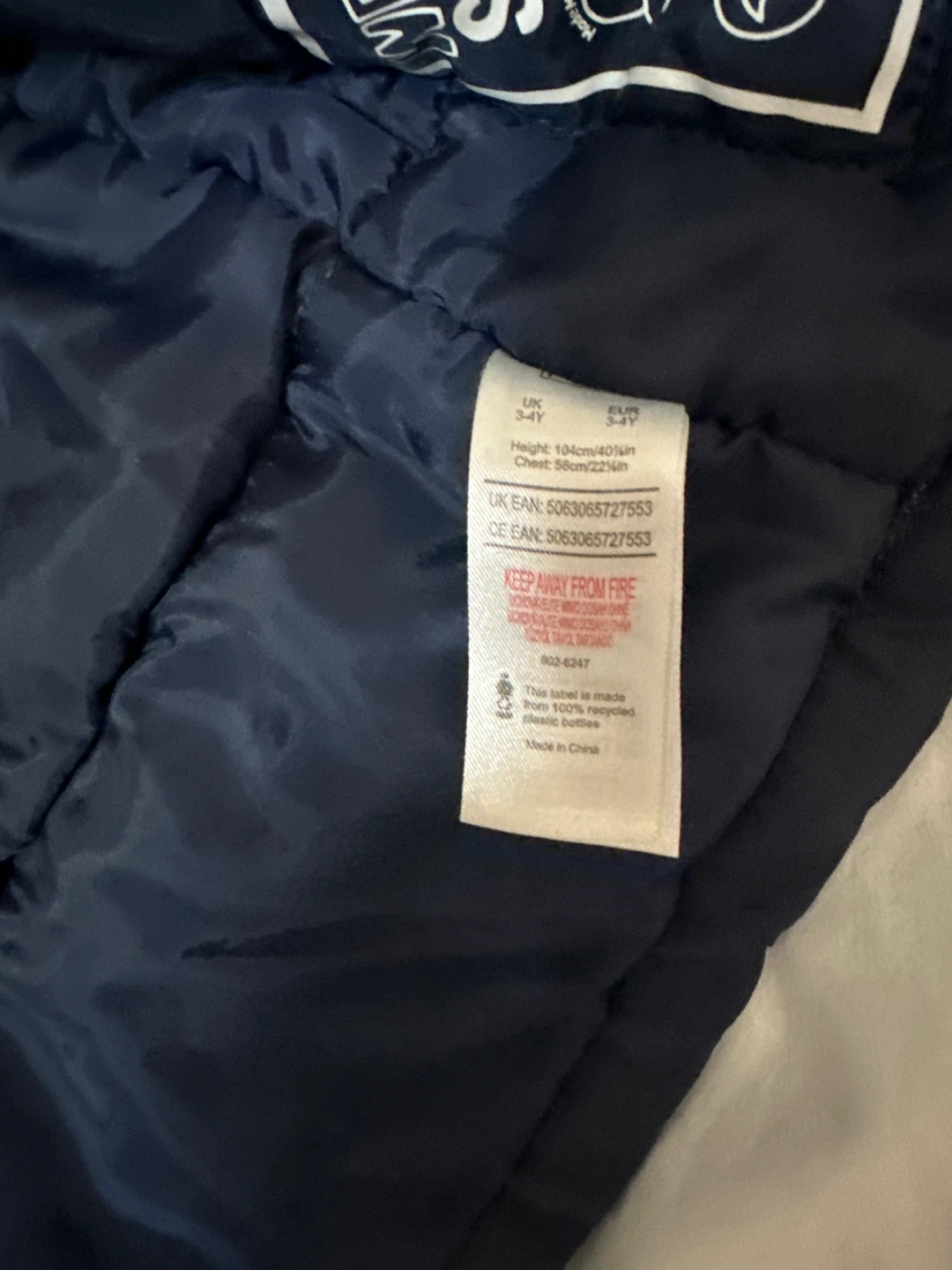 Boys Navy Blue Winter Parka Coat - photo 4