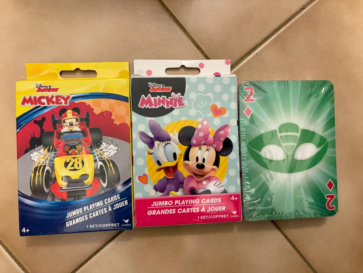 Disney Junior Mickey & Minnie Jumbo, Pj masks  Playing Cards