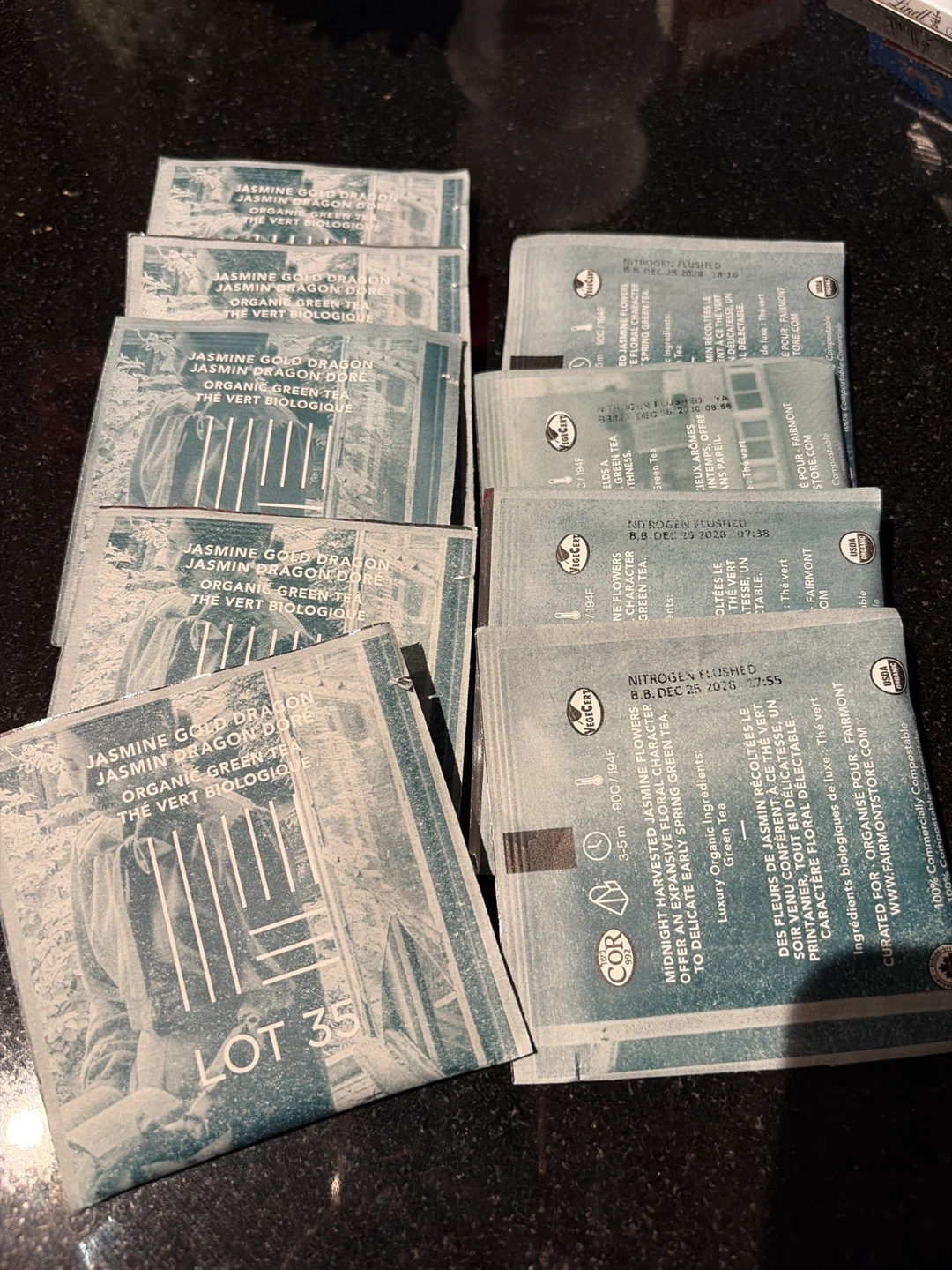 Fairmont Jasmine Gold Dragon Organic Green Tea Bags