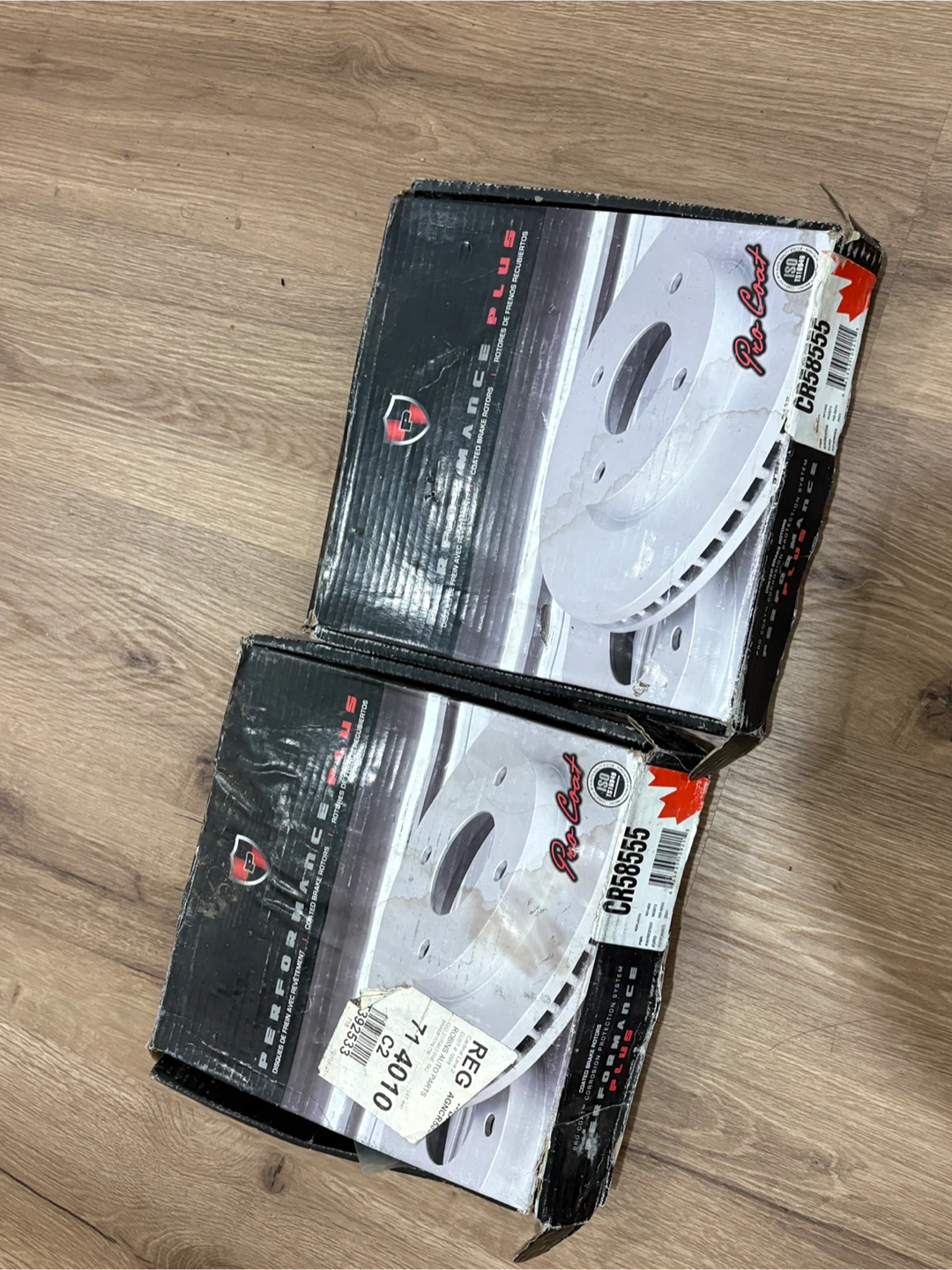 Performance Plus CR58555 Coated Brake Rotors Set