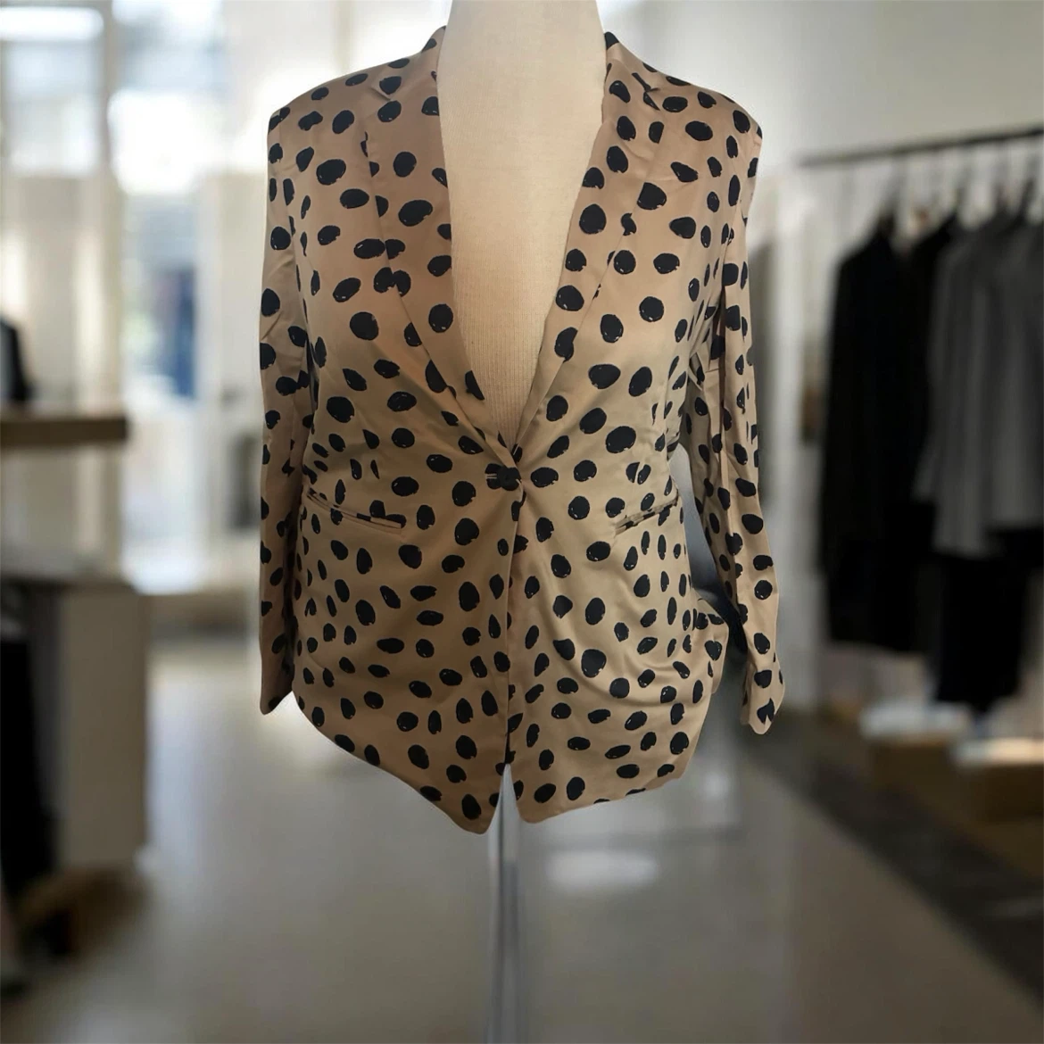 Terea by Andrea Pitter Polka Dot Blazer