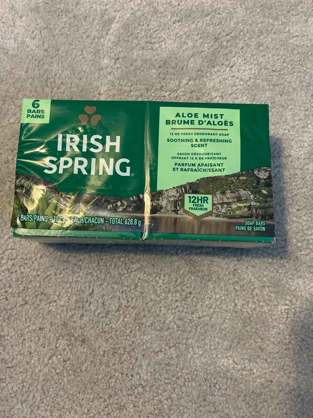 Irish Spring Aloe Mist 6 Bar Pack