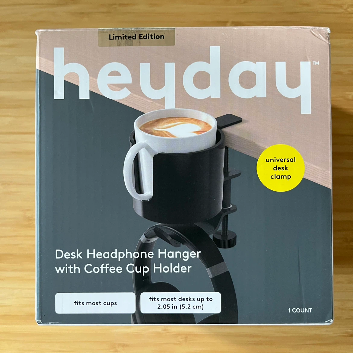 Heyday Desk Headphone Hanger with Coffee Cup Holder