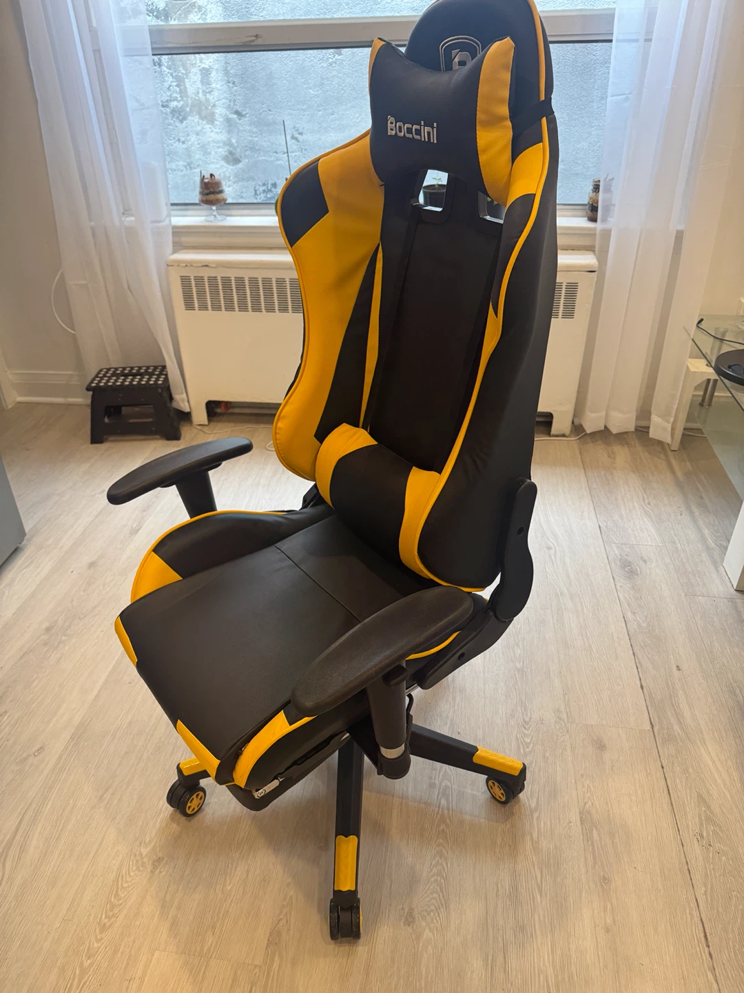 Bocini Gaming Chair - Black & Yellow