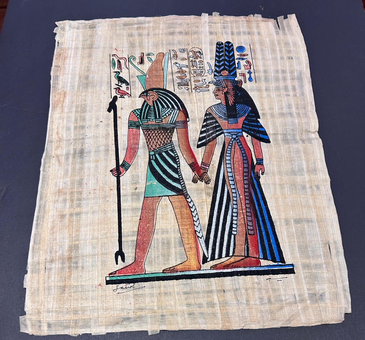 Egyptian Papyrus Art 17” by 13” - photo 5
