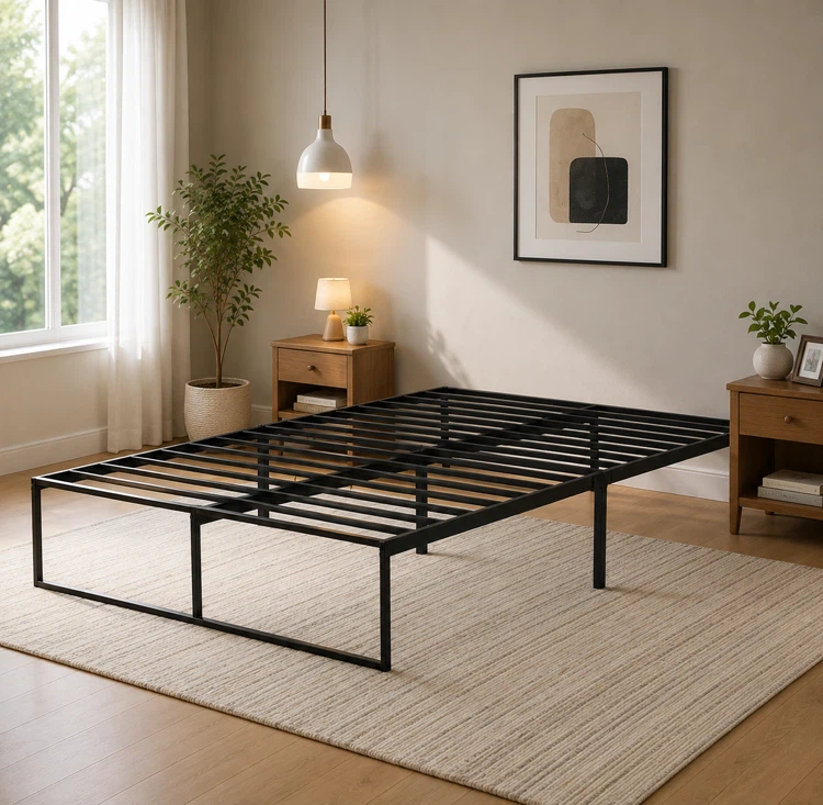 Black Metal Bed Frame king size